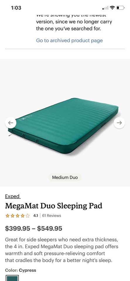 Megamat Sleeping Pad in San Bernardino, CA (photo 3)