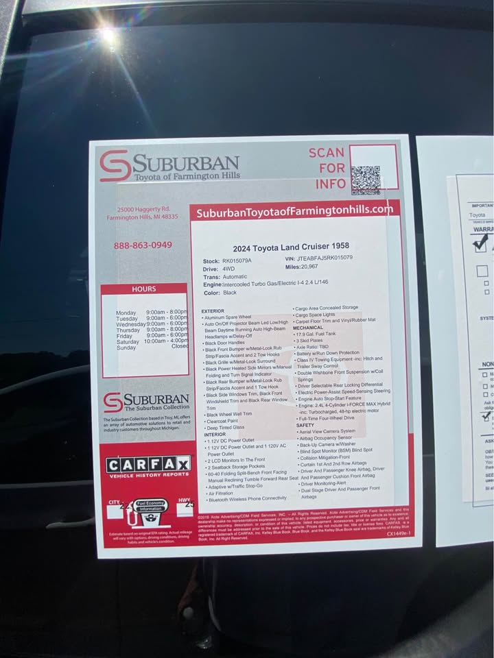 2024 Toyota Landcruiser in Farmington Hills, MI (photo 2) — photo 2