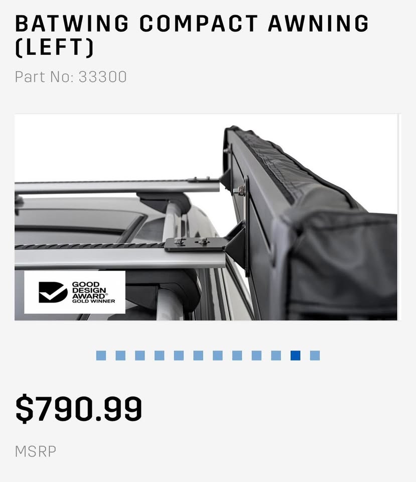 Rhino Rack Batwing Compact Awning 33300 (Left) in San Gabriel, CA (photo 4) — photo 4