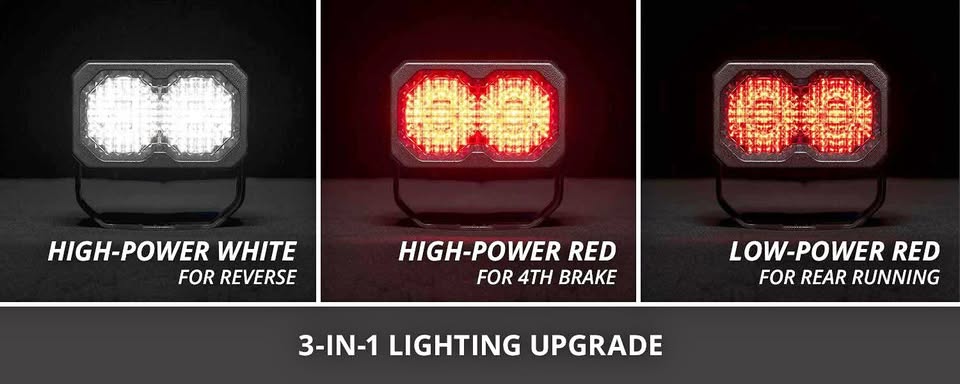Diode Dynamics C2R White Flood Flush Mount LED Pod (3-in-1 brake, running, reverse light) NEW IN BOX in West Orange, NJ (photo 1)