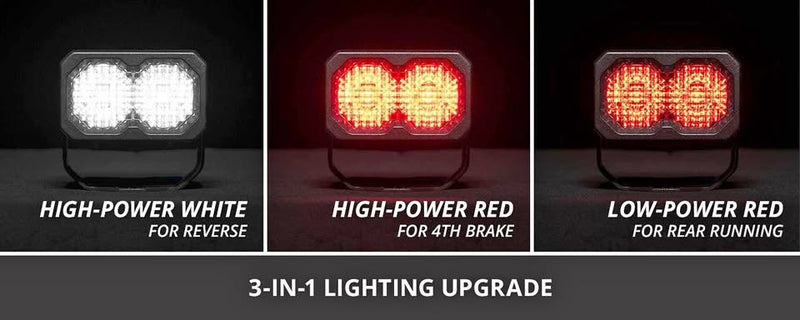 Diode Dynamics C2R White Flood Flush Mount LED Pod (3-in-1 brake, running, reverse light) NEW IN BOX in West Orange, NJ (photo 1) — photo 1