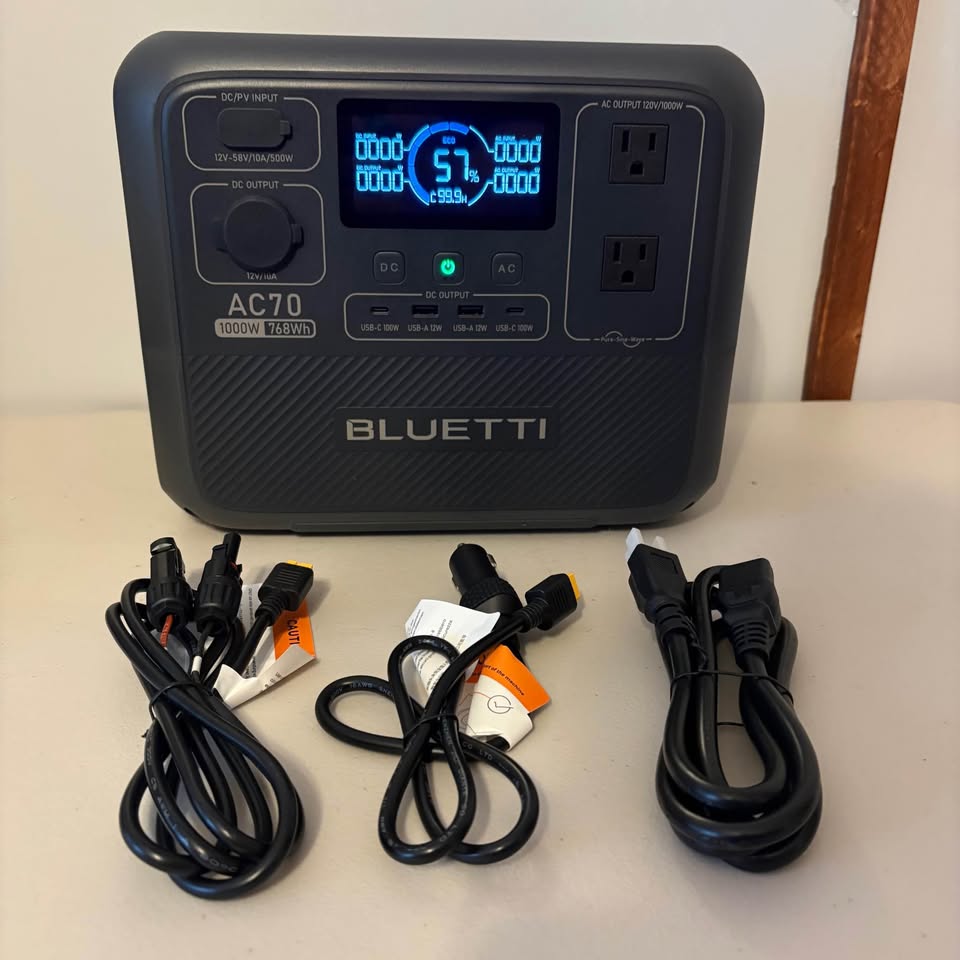 BLUETTI AC70 Portable Power Station in Tifton, GA (photo 5)
