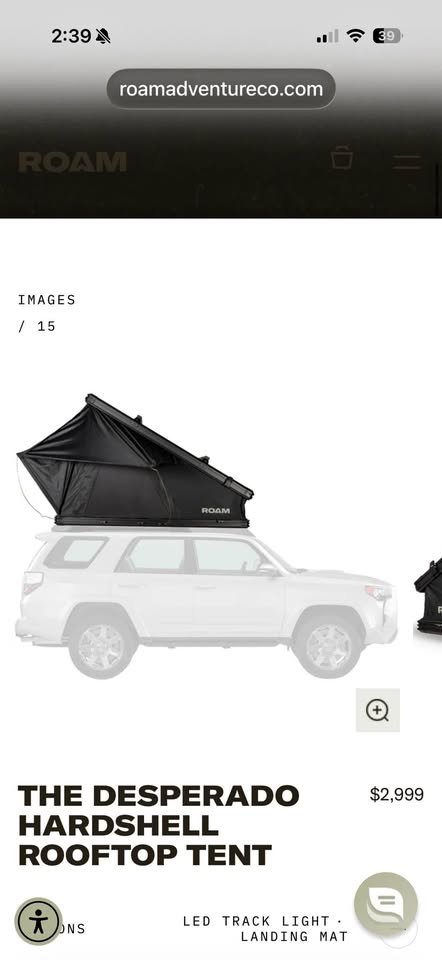 ROAM Desperado Rooftop Tent