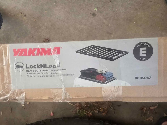 Yakima LockNLoad Platform E Roof Rack 84" x 49" - NEW — photo 3
