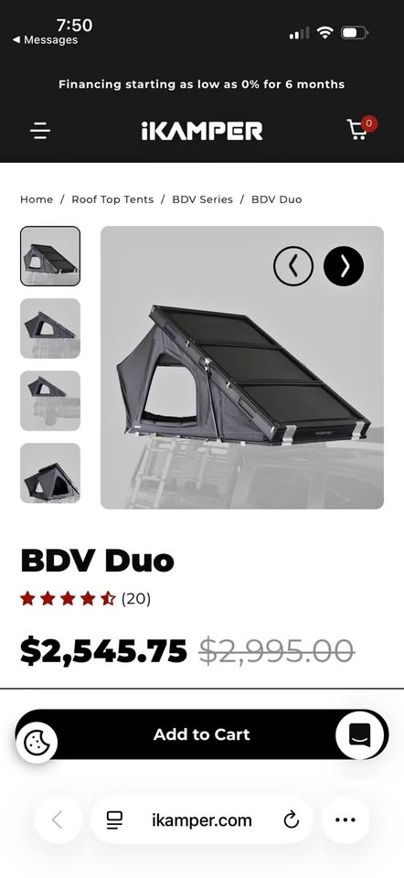 iKamper BDV Duo Roof Top Tent in Bronx, NY (photo 1)