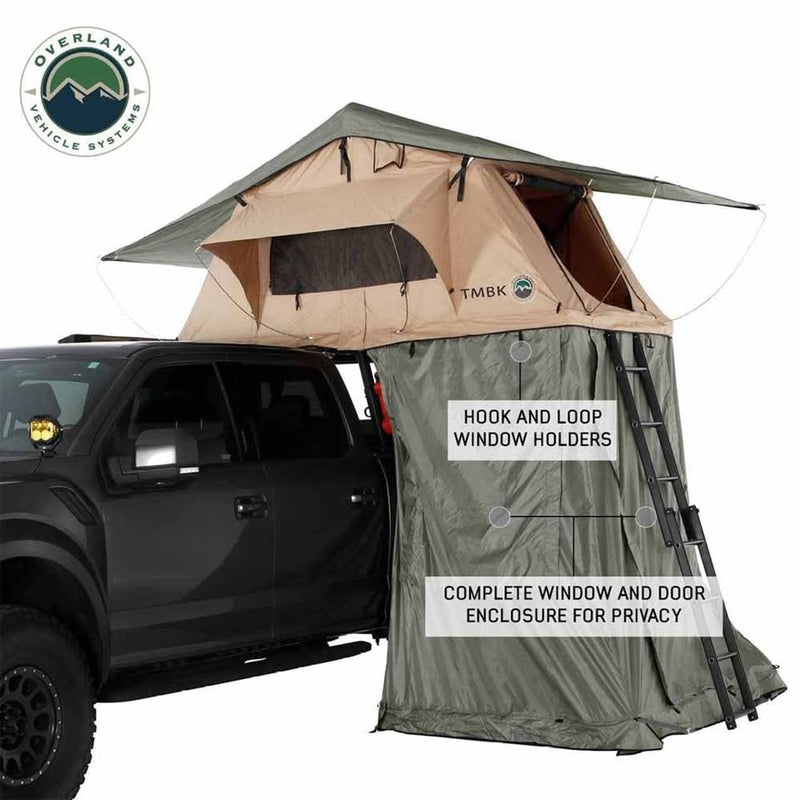 Overland Vehicle Systems Ld Tmbk Roof Top Tent Annex Green Base With Black Floor in Citrus Heights, California (photo 2) — photo 2