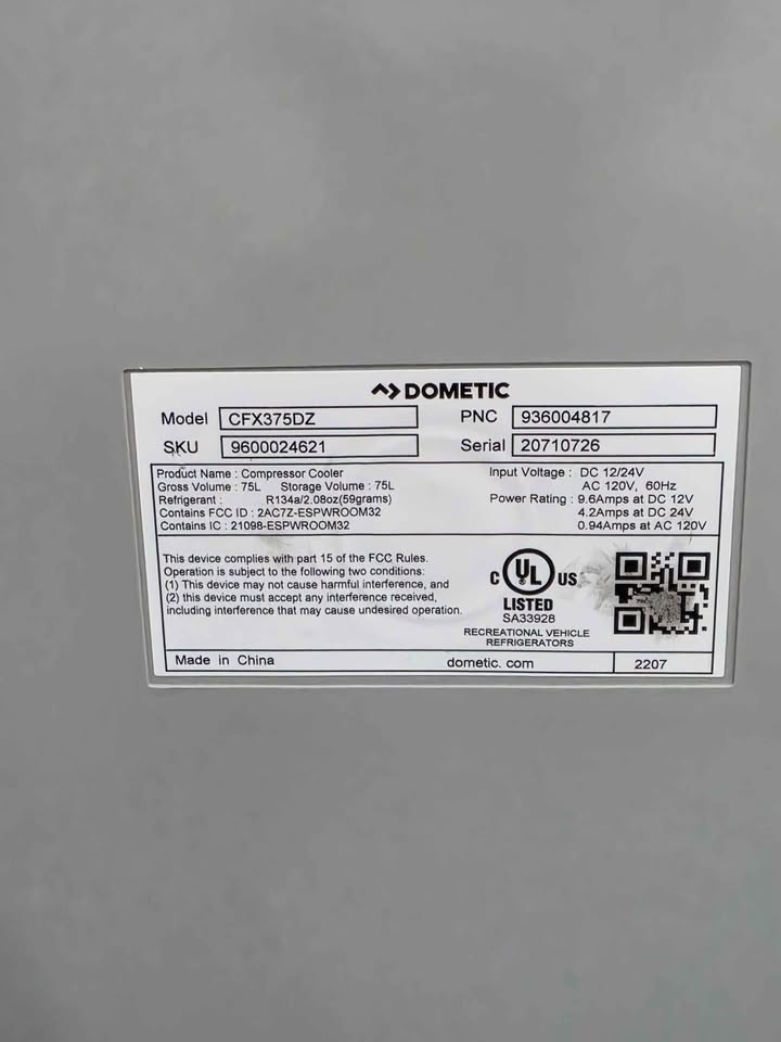 Dometic CFX3 75DZ Dual Zone Fridge And Freezer (photo 9) — photo 9