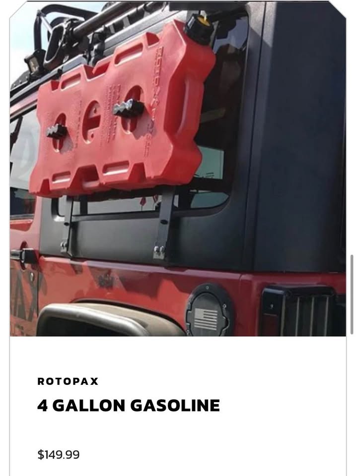 Rotopax Gasoline Fuel Pack Set - 4 Gallon and (2) 1 Gallon Packs in Brookfield, WI (photo 4) — photo 4