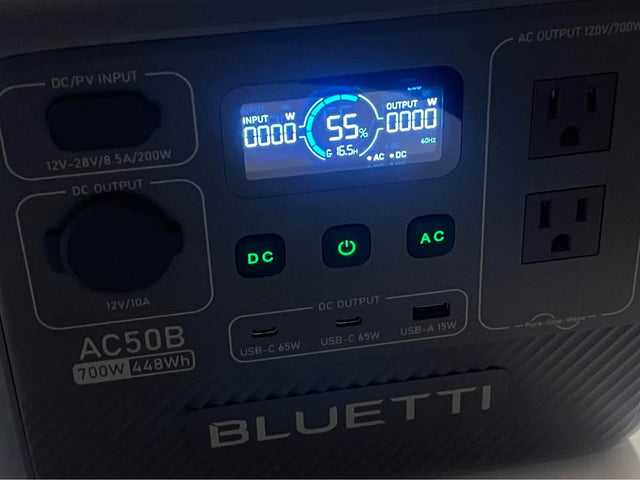 BLUETTI AC50B 700W 448Wh Portable Power Station Generator LFP for Trip Camping — photo 3