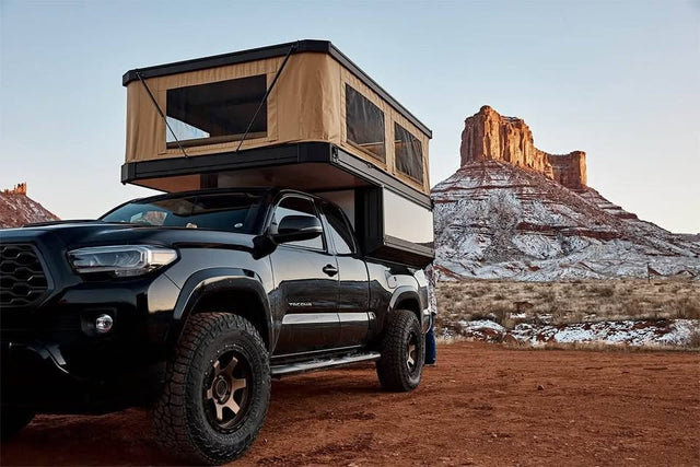Tune Outdoor M1 Pop-Up Truck Camper w/ Integrated Solar Roof – Toyota Tacoma (photo 1)
