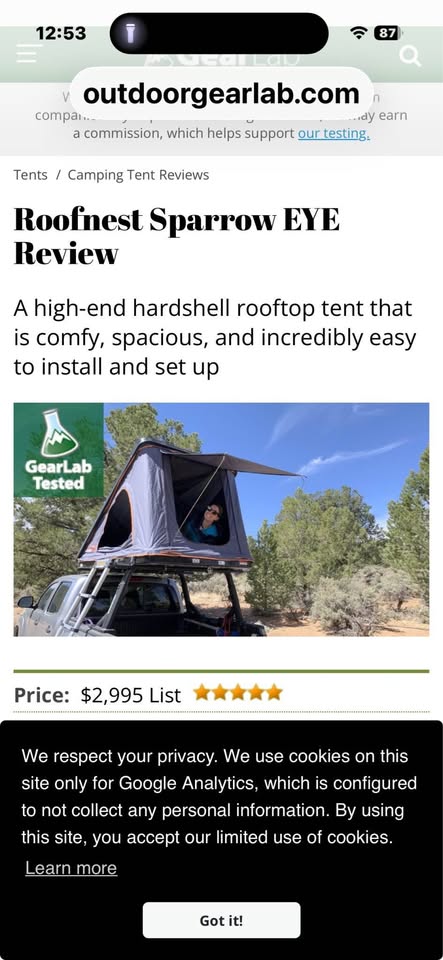 Roofnest tent (photo 6) — photo 6