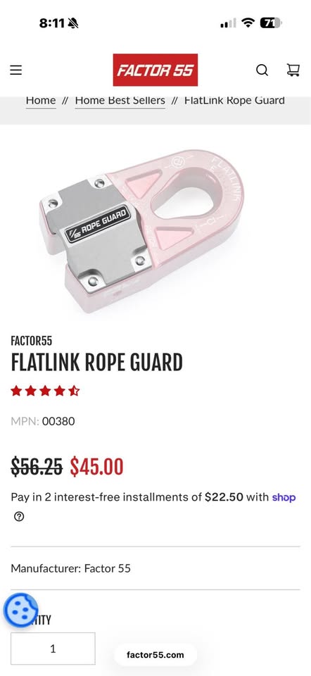 Factor 55 FLATLINK E (EXPERT) winch hook in Kirkland, WA (photo 2) — photo 2