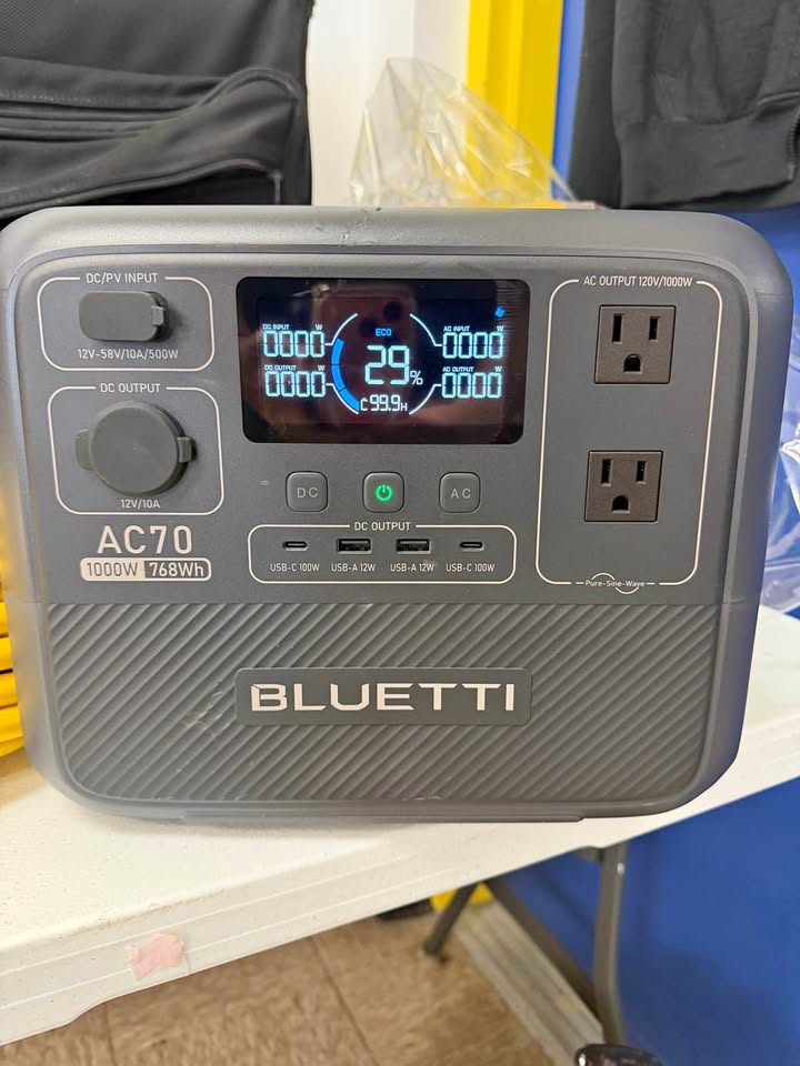 BLUETTI AC70 Portable Power Station in Orlando, FL (photo 1)