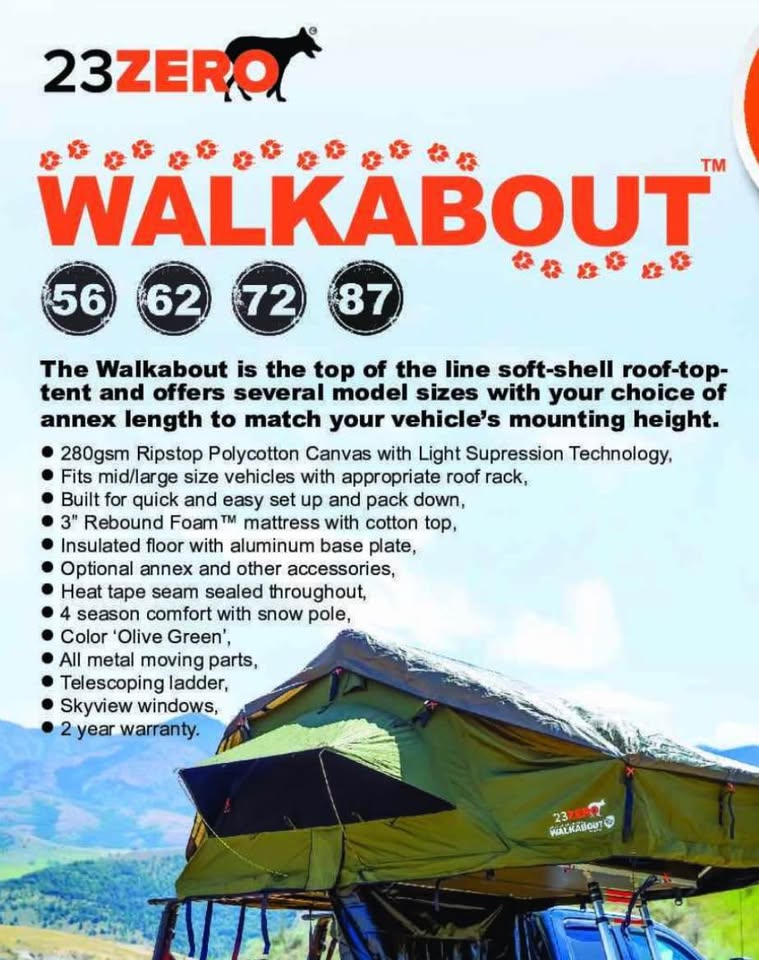 Rooftop Tent 23Zero walkabout 72 in Bakersfield, CA (photo 7) — photo 7
