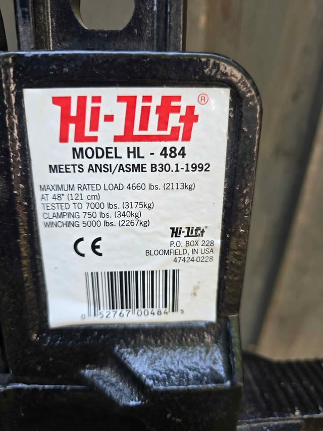 Hi-Lift HL-484 48" High Lift Farm Jack 4660 lb Off Road Recovery USA Made — photo 3