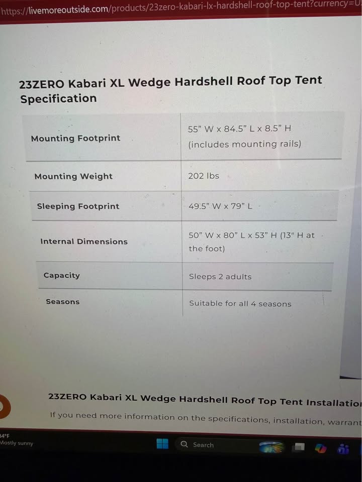 23Zero Kabari XL Rooftop Tent in South Jordan, UT (photo 9) — photo 9