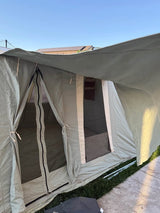 Springbar FAMILY CAMPER Canvas Tent 10x14 kodiak flexbow white duck coleman gazelle wall tent in Manteca, CA (photo 10)