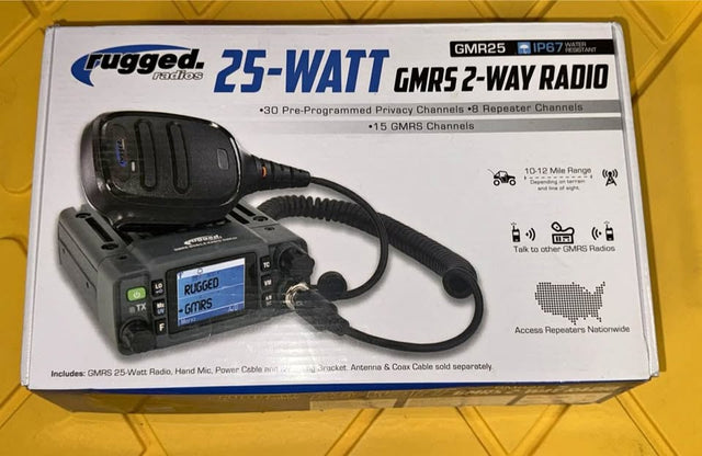 Rugged Radios GMR25 25-Watt GMRS 2-Way Radio + Toyota Tacoma or 4Runner (2003-2024) mount in Hillsboro, OR (photo 1)