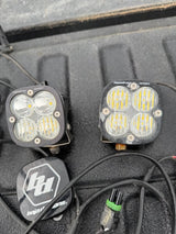 (4) Baja Designs Squadron Sport Lights and wiring with 2 covers in Lititz, PA (photo 3)