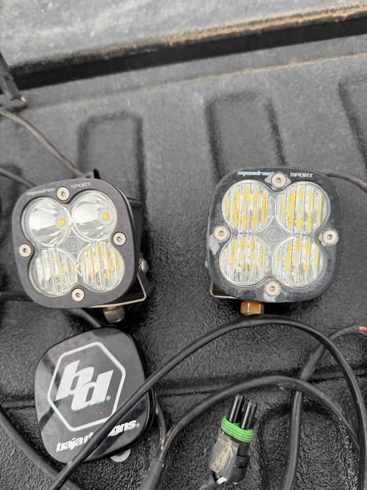 (4) Baja Designs Squadron Sport Lights and wiring with 2 covers in Lititz, PA (photo 3) — photo 3