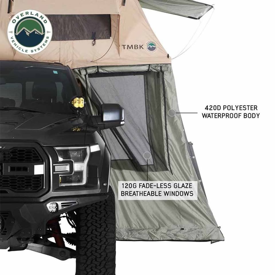 Overland Vehicle Systems Ld Tmbk Roof Top Tent Annex Green Base With Black Floor in Citrus Heights, California (photo 5) — photo 5