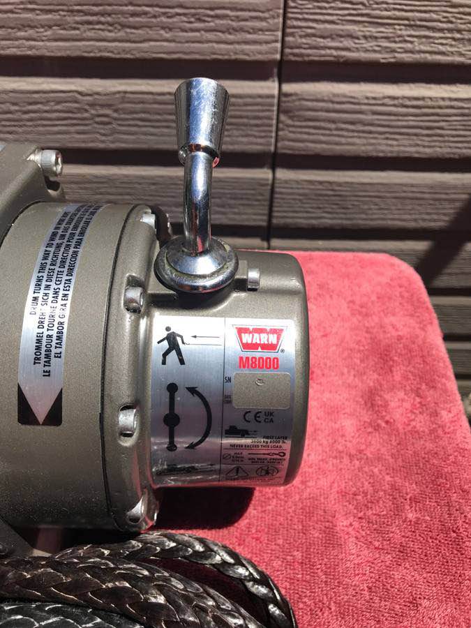 Warn M8000 Winch with Synthetic Rope and 25’ Rope Extension in Salinas, CA (photo 4) — photo 4