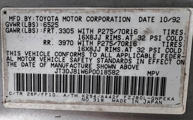 1993 Toyota Land Cruiser — photo 3