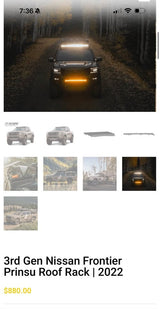 Prinsu Roof Rack – 2022+ Nissan Frontier in San Bruno, CA (photo 4)
