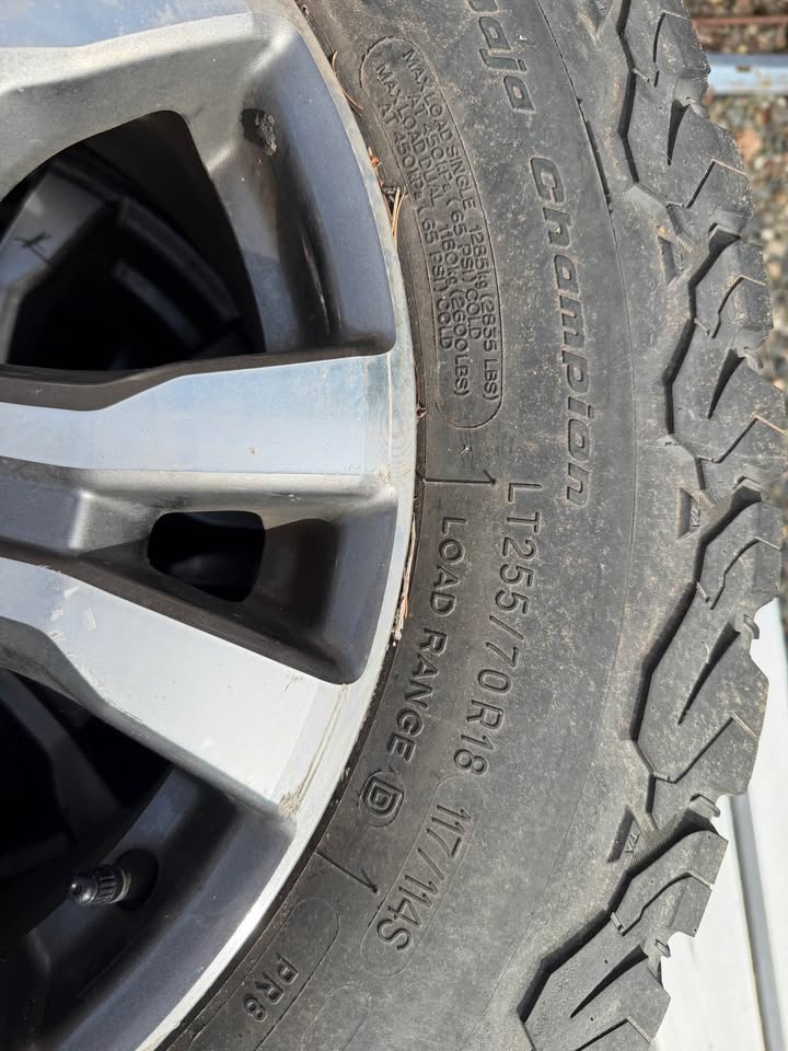 BFGoodrich All-Terrain T/A KO2 Tires LT255/70R18 with Ford Wheels in Graham, WA (photo 3)