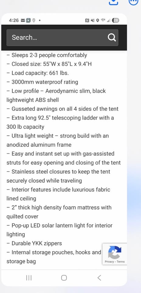 Smittybilt Overlander Hard Shell Rooftop Tent – Sleeps 2 adults in Seattle, WA (photo 2) — photo 2