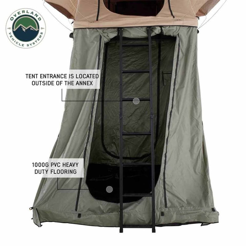 Overland Vehicle Systems Ld Tmbk Roof Top Tent Annex Green Base With Black Floor in Citrus Heights, California (photo 7) — photo 7