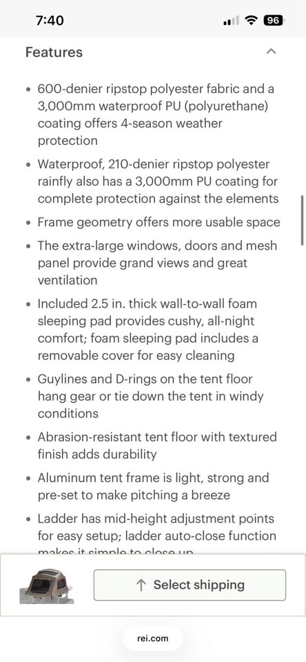 Yakima SkyRise HD 3 Rooftop Tent in Fort Collins, CO (photo 9) — photo 9