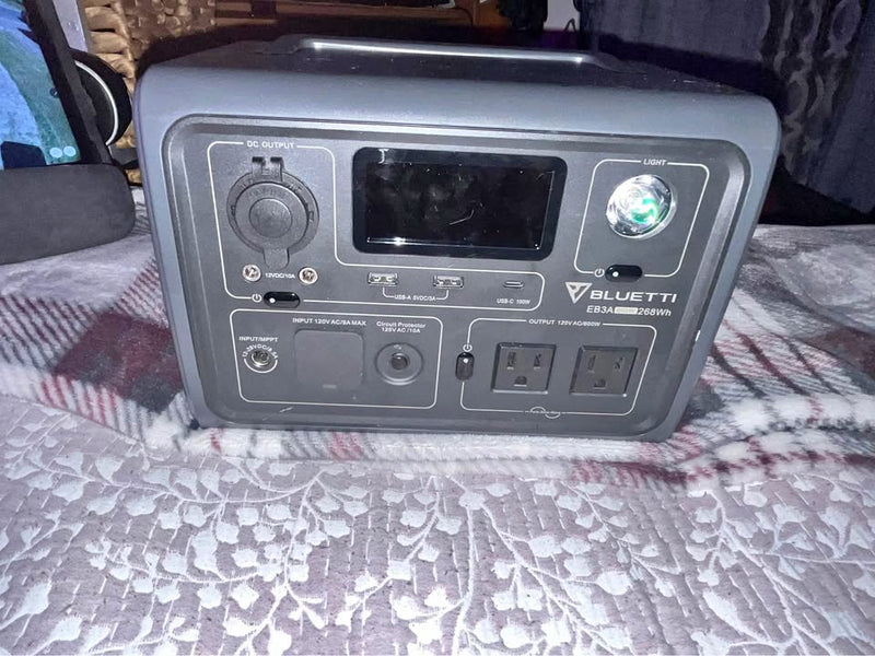 BLUETTI EB3A Portable Power Station – 268Wh / 600W – Excellent Condition (photo 1) — photo 1