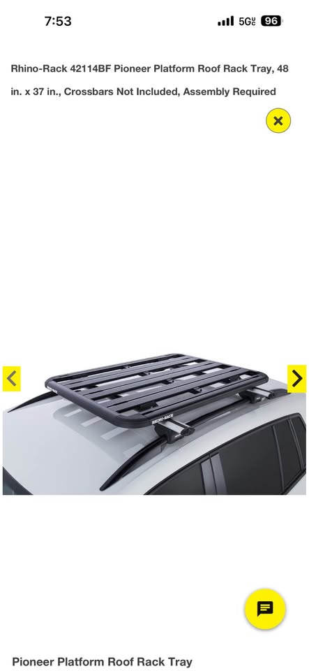 Rhino-Rack Pioneer Platform Roof Rack Tray (48 in. x 37 in.) in Littleton, CO (photo 3) — photo 3