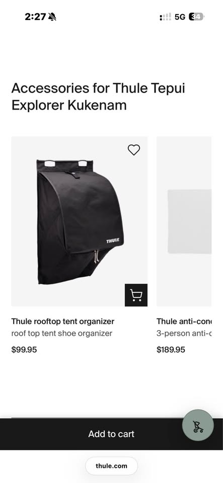 Thule Tepui Explorer Kukenam 3-Person Rooftop Tent + Accessories (photo 4) — photo 4