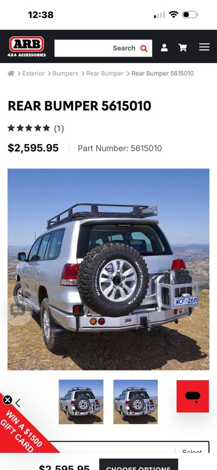 TOYOTA LAND CRUISER ARB Rear Bumper @ 1/2 Price
Summit , part 5615010, for the 2008–2015 — photo 2
