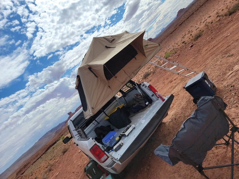 Smittybilt 2783 Truck Bed Tent + Adjustable Overland Bed Rack Setup in Georgetown, TX (photo 2) — photo 2