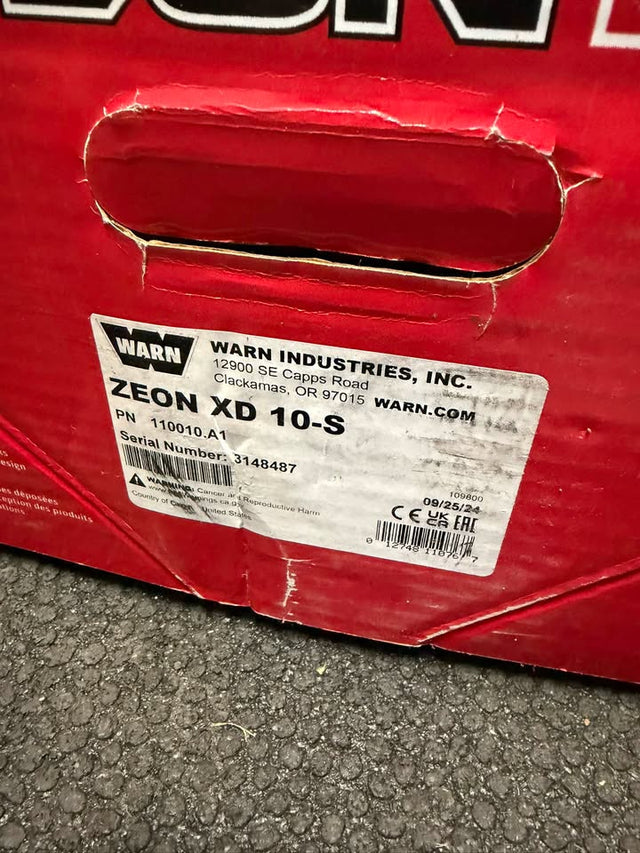 WARN ZEON XD 10-s Winch — photo 3