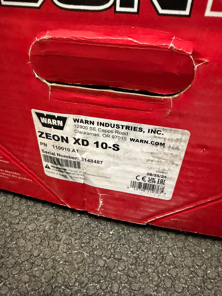 WARN ZEON XD 10-s Winch in Prescott Valley, AZ (photo 3) — photo 3