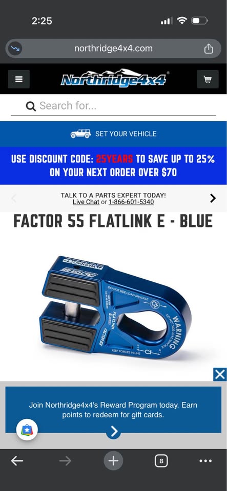 Warn Zeon 10S with Factor 55 Blue Flatlink (photo 2) — photo 2