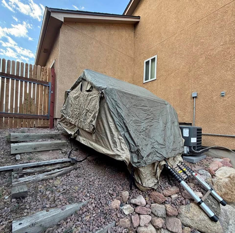 Smittybilt Overlander Roof Top Tent, frame, and queen mattress in Colorado Springs, CO (photo 1) — photo 1