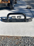 Smittybilt Double Tubular Front Bumper with Off-Road Lights