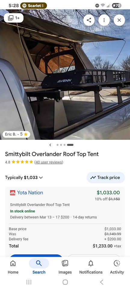 Smittybilt Overlander Roof Top Tent in Oceanside, CA (photo 6)