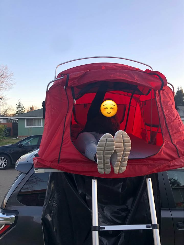 Yakima SkyRise 2-Person Rooftop Tent | Complete Setup | Lights & Gear Storage in Fair Oaks, CA (photo 4) — photo 4