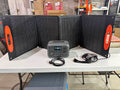 Bluetti AC2A Power Station w/ Sokiovola 120W Portable Solar Panel for Camping or outdoor activities