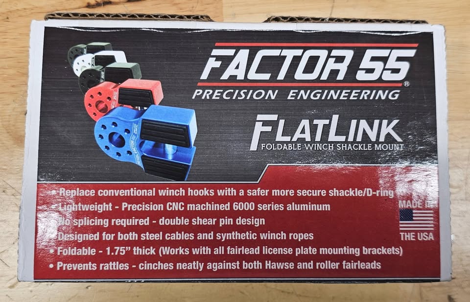 Factor 55 FlatLink Winch Shackle mount (Red) in Cedar Park, TX (photo 2) — photo 2