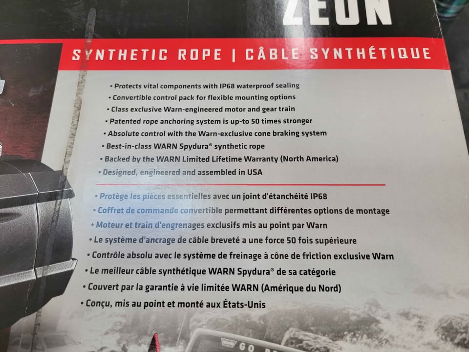 Warn zeon 10s winch NEW in Colorado Springs, CO (photo 3)
