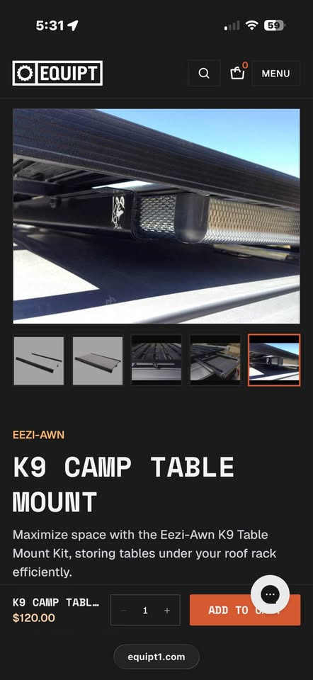 Eezi-Awn Bed Rack w/ Sliding Camp
Table in Park City, UT (photo 4) — photo 4