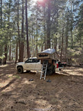 Rooftop tent and bedrack