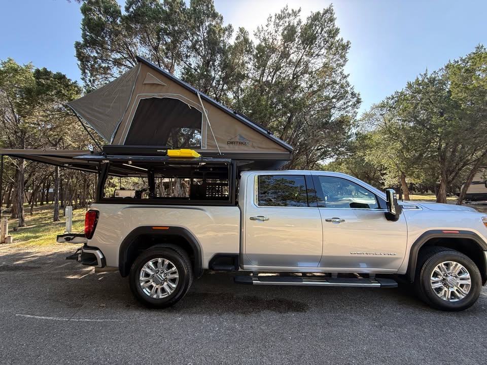 2025 DirtBox Overland Canopy Camper, Fits 2020+ Chevy GMC 2500 3500 in Austin, TX (photo 4) — photo 4
